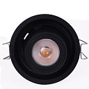 Светильник LED Downlight, 7W, 4000K, с сотоподобным рассеивателем, черный (TEKLED), артикул 143-03486