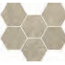 Декор из керамогранита Терравива Грейдж Мозаика Гексагон