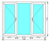 Окно-3_2 ПВХ 6000