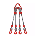 Четырехветвевой строп канатный (паук) 4.5 м, 25 т