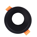 Светильник Extra Low UGR фиксированный алюминиевый downlight, IP20, GU5.3, черный, круглый (TEKLED), артикул 143-03462