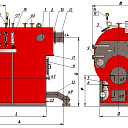Паровые котлы твердотопливные ENKOM Проект Т.022.360.00.00.000 (от 0,25 - 1,0 тн.час) В комплекте с предохранительным клапаном и КИП