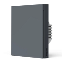 Умный настенный выключатель без нейтрали Aqara H1 Графит 1 клавишный