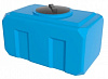 Ёмкость К 300 л, голубая с отводом, крышка 450 мм