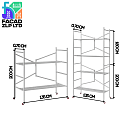 Складные строительные леса с настилами, нержавейка, Китай