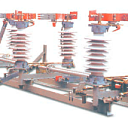 Разъединители наружной установки горизонтально-поворотного типа, напряжением 35 kV серии РДЗ-35