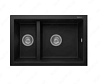 Кухонная мойка RealStone P018 Bergama Black