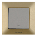 Выключатель проходной Panasonic Karre Plus 1-клавишный. Цвет: бронза, черный, серебро, темно-серый