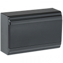 Корпус модульный пластик навеской ЩРН-П-12 черный черная дверь IP41 IEK