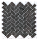 Декор из керамогранита Рум Блэк Стоун Мозаика Кросс