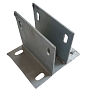 Оцинкованный кронштейн обхватывающий широкий для алюминиевого профиля