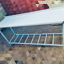 Стол производственный из нержавейки. Стол нержавейка 236×50×85 (h)