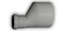 Переходник канализационный бесшумный, диаметр 110/50