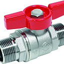 Кран шаровой с наружной резьбой ручка-бабочка ду 25 giacomini