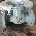 Клапан обратный стальной поворотный фланцевый DN100 PN25