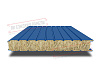 Стеновые сэндвич панели с минватой 50 ral 5005 cиний