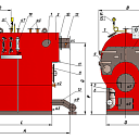 Котел паровой твердотопливный Пр-D-0,6Р
