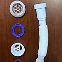 Сифон для раковины 90 см с переходом, диаметр 40/50 мм (70)