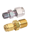 Переходник Parker, латунь, NPT, с наружной резьбой от 1/4" до 1/8"