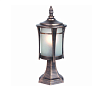 Улично-садовый светильник PEKIN RH108А MATT BLACK GOLD на стойке (TS) 10 шт. 255-15006