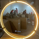 Умное зеркало в акриловой раме 07, 70х70 см