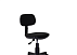 Кресло для персонала LOGICA ткань черный