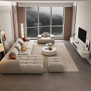 Диван в стиле хай-тек (большой)