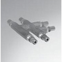 Сопряжение тройников, со втулками из нержавеющей стали