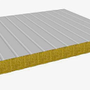Стеновые сэндвич панели с минватой 50 мм.