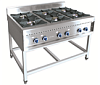 Плита газовая кухонная 6-ти горелочная типа  ПГК-69 П на подставке без духовки