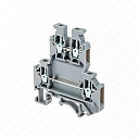 Клемма винтовая двухуровневая, 2.5 мм2, серая MTU-D2.5