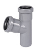 Тройник ПП для внутренней канализации 67° Ду 50х50 OSTENDORF