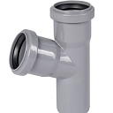 Тройник ПП для внутренней канализации 67° Ду 50х50 OSTENDORF