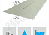 Гипсокартон потолочный (95 мм) влагостойкий knauf 250x120 см