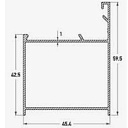 Профиль алюминиевый рамный (L - 6м.)
