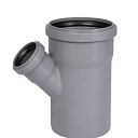 Тройник ПП для внутренней канализации 45° Ду 110х50 OSTENDORF