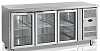 Стол Холодильник TZ400L3CG со стеклом 1800*800 (3-дв.)