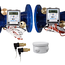 Общедомовый теплосчетчик Ду100 RS-485 + 2 имп. входа, qp=120 м3/ч, 2 датчика давления, 150°C