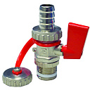 Кран шаровой для слива kfe 1/2" арт. 42407 afriso