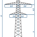 Опоры линий электропередачи П330-2+5