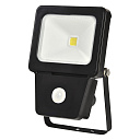 Прожектор Floodlight LED COB SENSOR 10W BLACK 6000K (TEKL) 224-03265