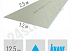 Гипсокартон стеновой (125 мм) влагостойкий knauf 250x120 см
