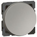 Переключатель одномодульный правый 10 AX - 250 V± круглый магнезиум 573115