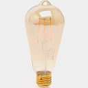 Лампа F-LED ST64-7W-824-E27 груша D60, 40Вт, 440Лм, тёплый, Gold ЭРА