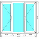 Окно-3_1 ПВХ 6000
