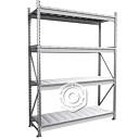 Стеллаж MS Pro Z 2000х1500х600 (4 яруса с секционным настилом)