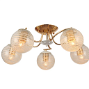 Люстра 32433 5xE27 GOLD+WHITE (TEKAVIZE) 159-17604