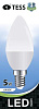 Лампа светодиодная C30 5 Вт "TESS" E14 6500K
