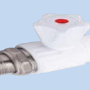 Кран шаровой для радиатора угловой 25х1/2" (40/10)