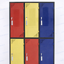 Металлический шкаф с 6 секциями (локер)